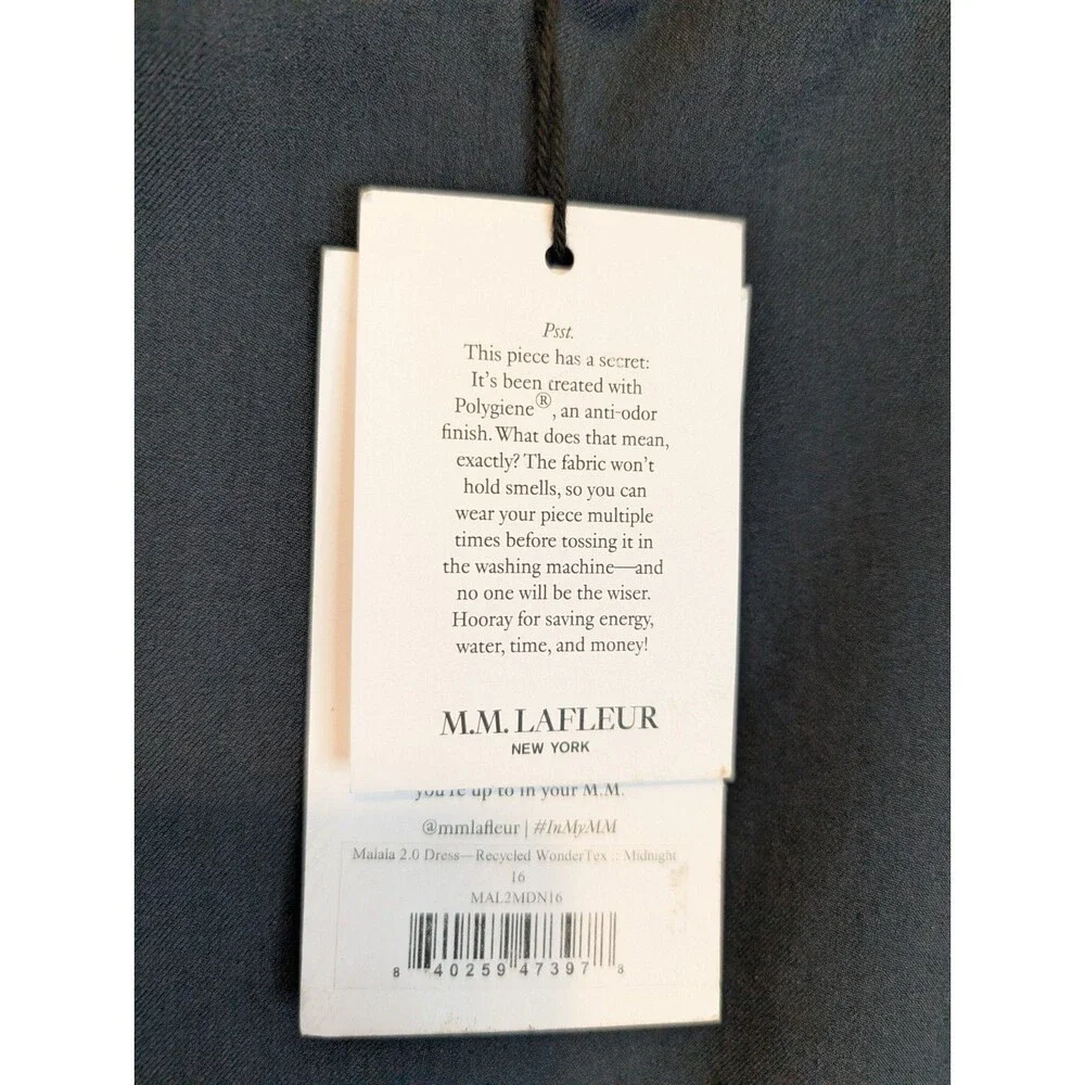 MM Lafleur Malala 2.0 Dress Recycled WonderTex Pockets Business Casual Size 16
